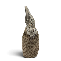 Gucci Schultertasche Icon Bit monogram beige