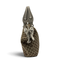 Gucci Schultertasche Icon Bit monogram beige