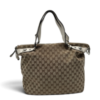 Gucci Schultertasche Icon Bit monogram beige