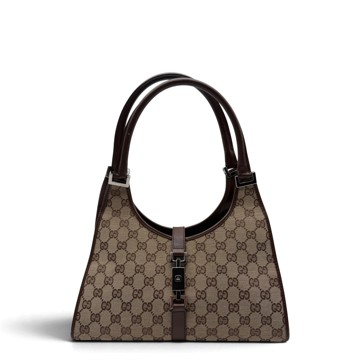Gucci Schultertasche Jackie monogram beige – Gesamtansicht