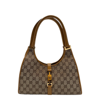 Gucci Schultertasche Jackie monogram beige
