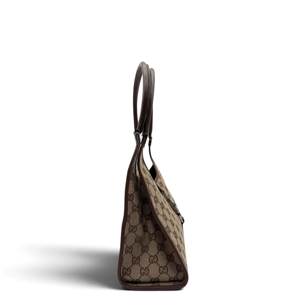 Gucci Schultertasche Jackie monogram beige – Seitenansicht
