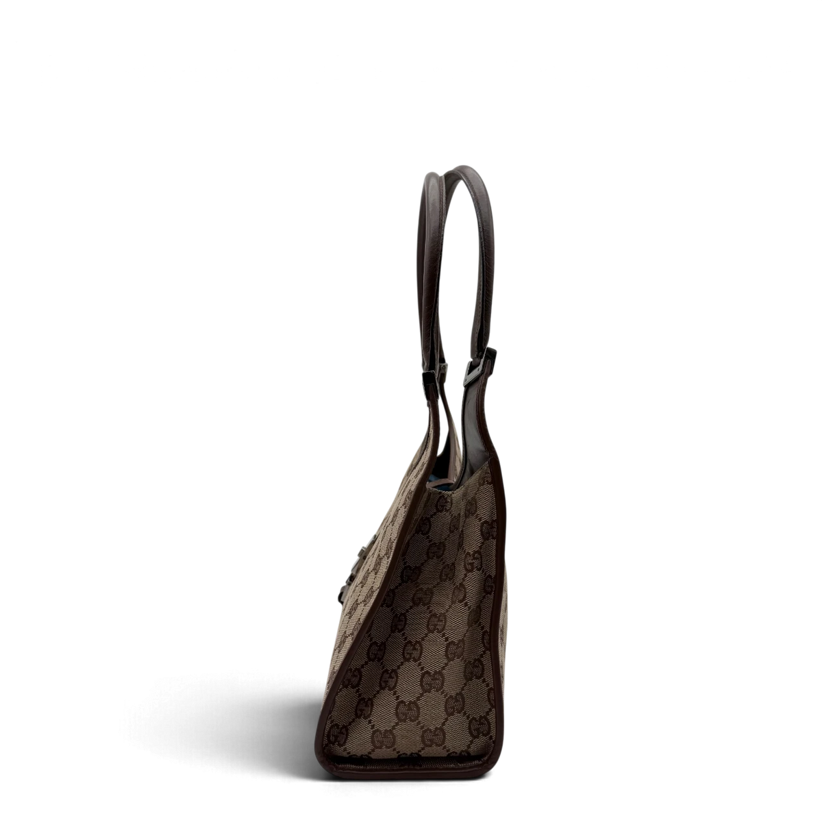 Gucci Schultertasche Jackie monogram beige – Seitenansicht
