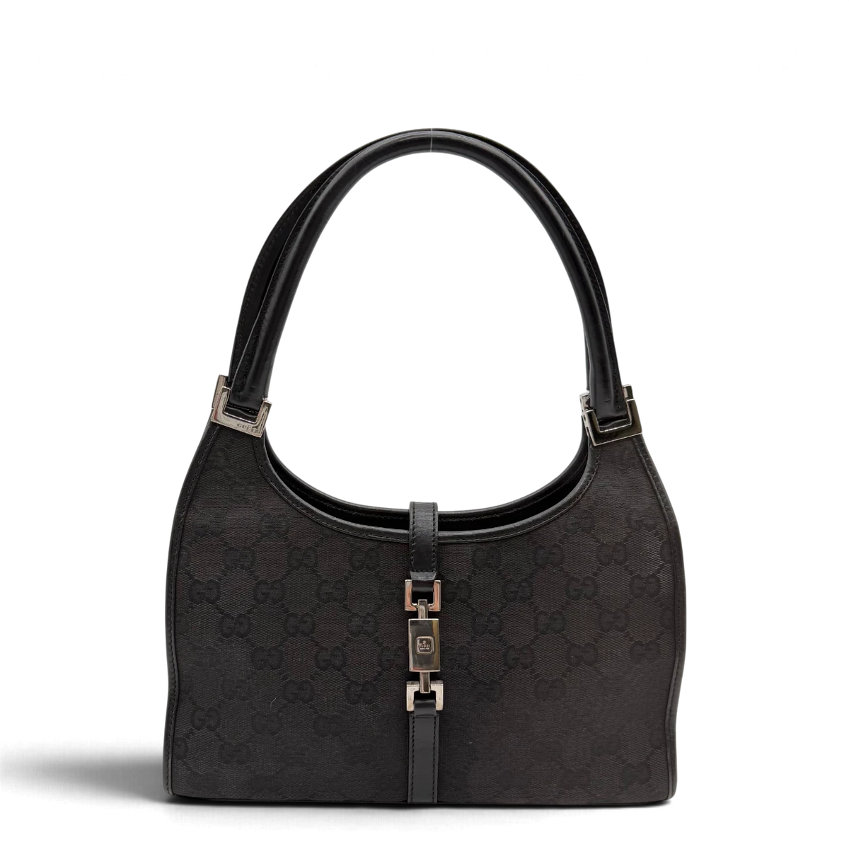 Gucci Schultertasche Jackie small monogram schwarz – Gesamtansicht