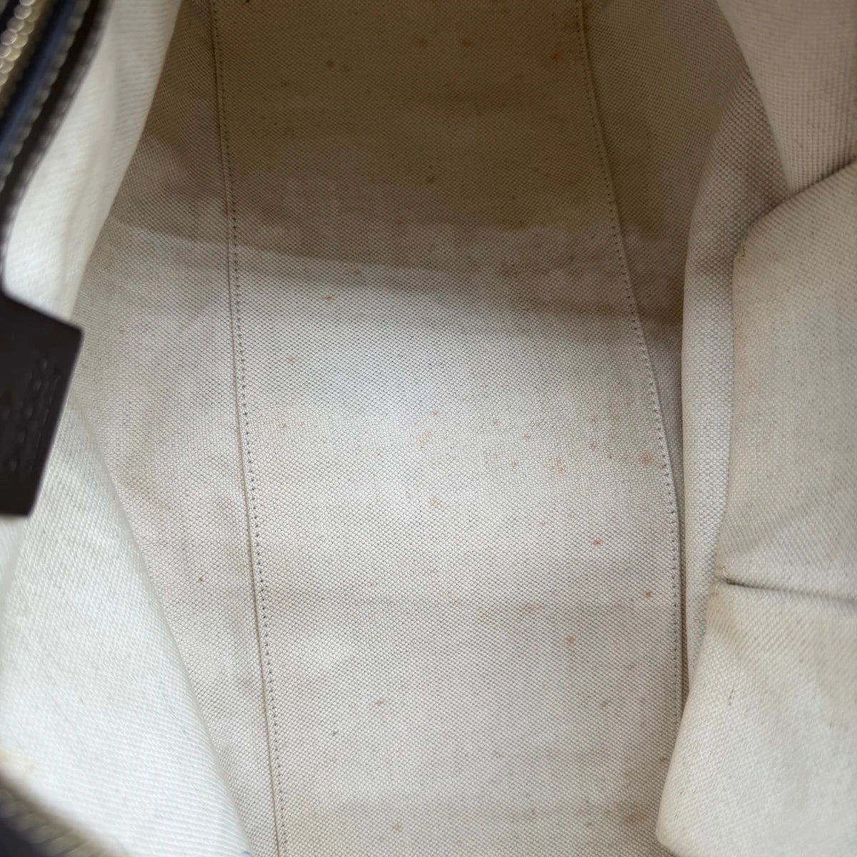 Gucci Schultertasche Lovely Hobo monogram beige – Innenansicht