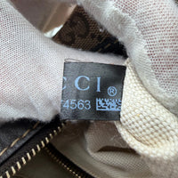 Gucci Schultertasche Lovely Hobo monogram beige – Seriennummer im Detail