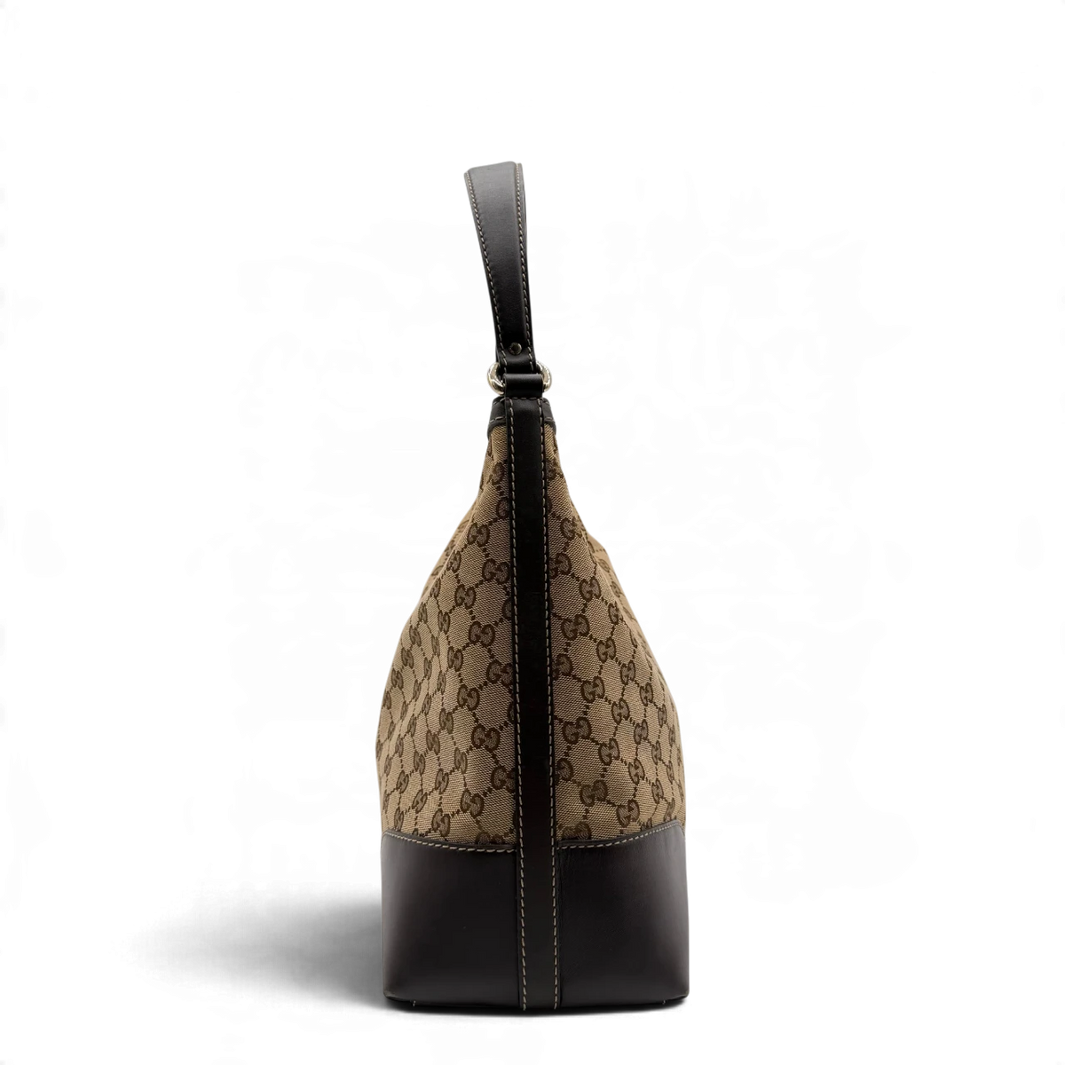 Gucci Schultertasche Lovely Hobo monogram beige – Seitenansicht