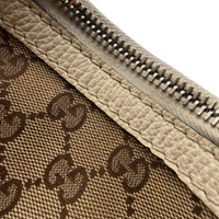 Gucci Schultertasche Marrakech Hobo monogram beige – Beschläge im Detail