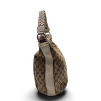 Gucci Schultertasche Marrakech Hobo monogram beige – Seitenansicht
