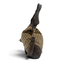 Gucci Schultertasche New Jackie Tassel Bamboo monogram beige