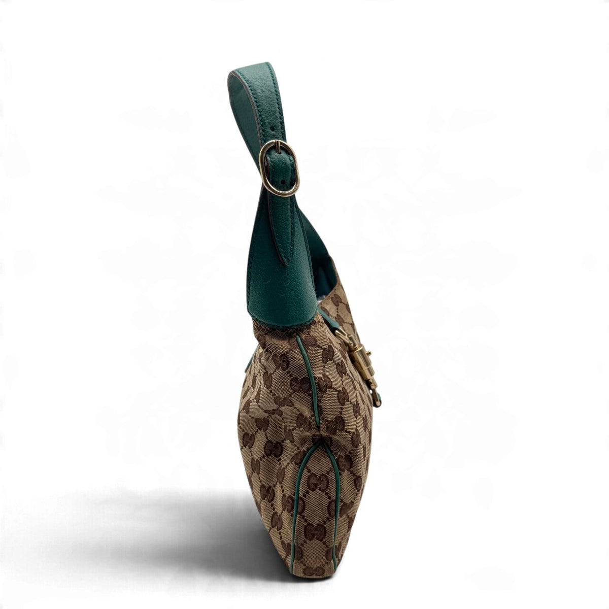 Gucci Schultertasche New Jackie monogram beige – Seitenansicht
