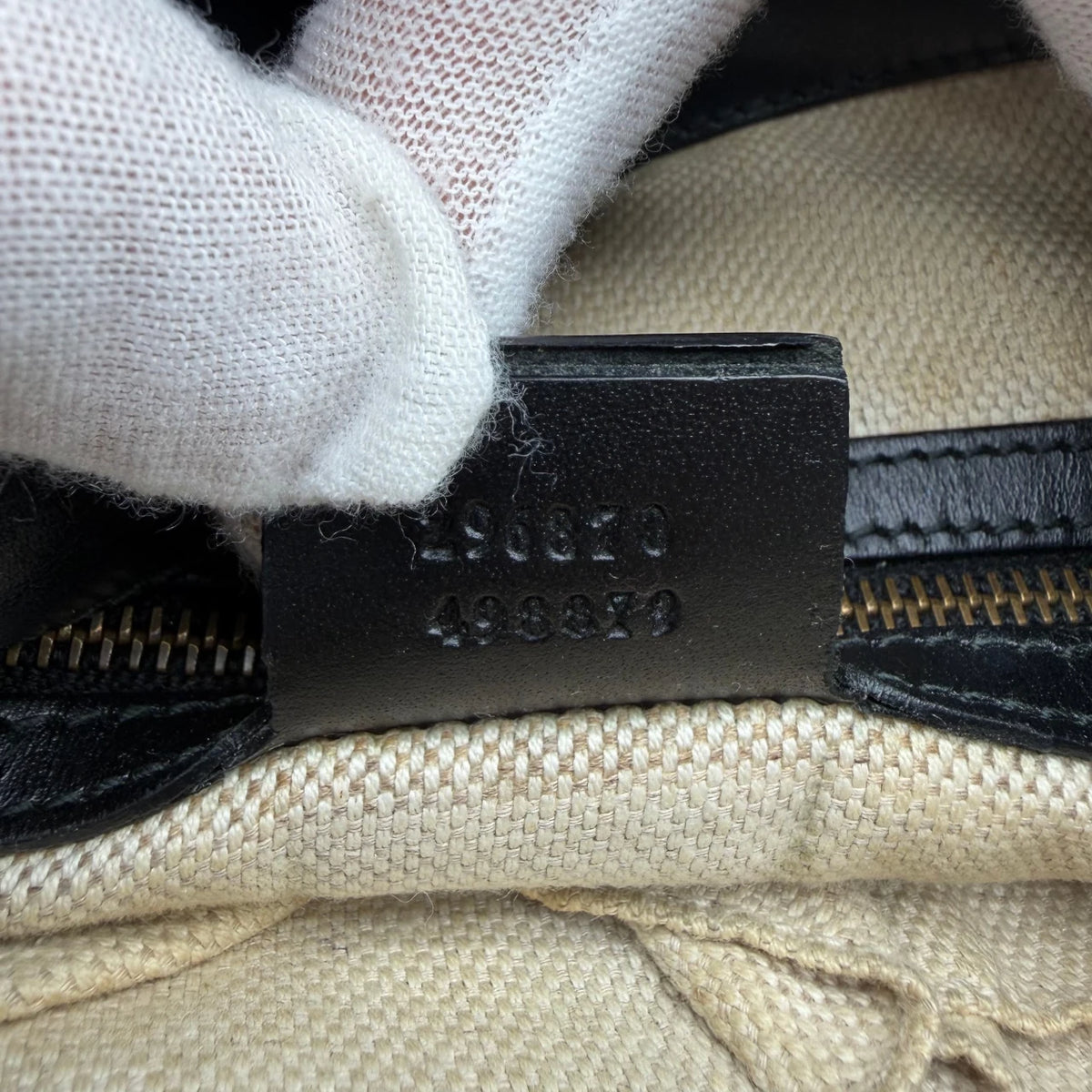 Gucci Schultertasche Patti Hobo monogram beige