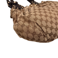 Gucci Schultertasche Pelham Hobo monogram beige