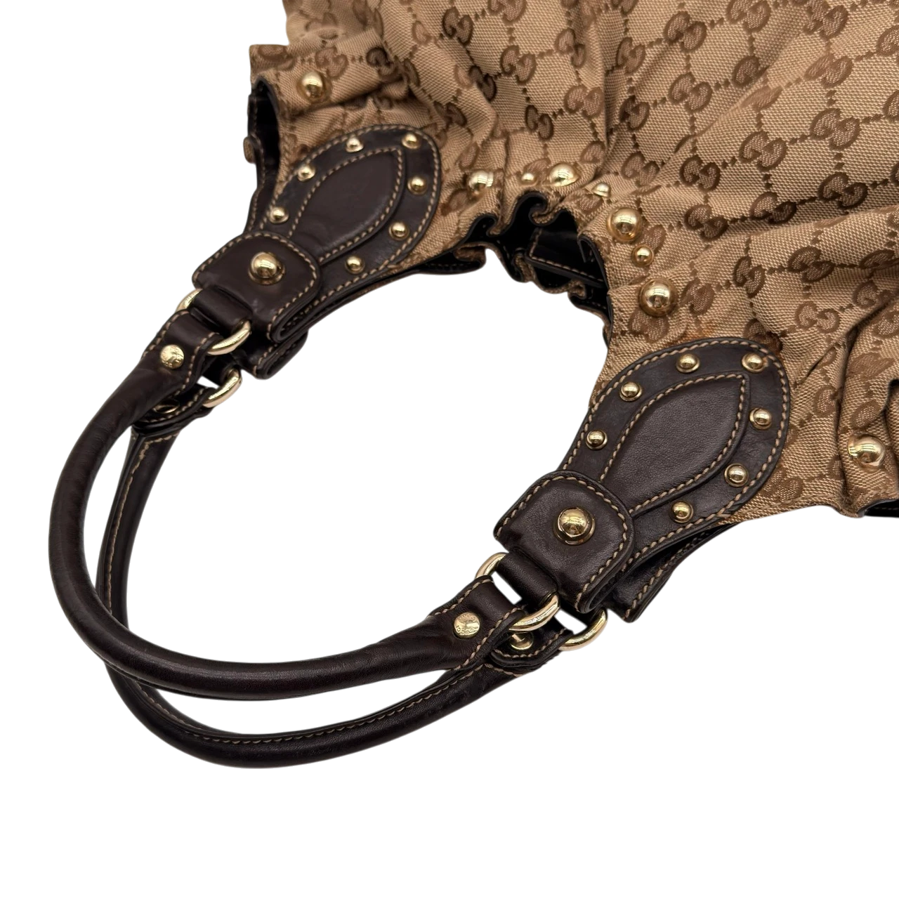 Gucci Schultertasche Pelham Hobo monogram beige