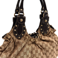 Gucci Schultertasche Pelham Hobo monogram beige