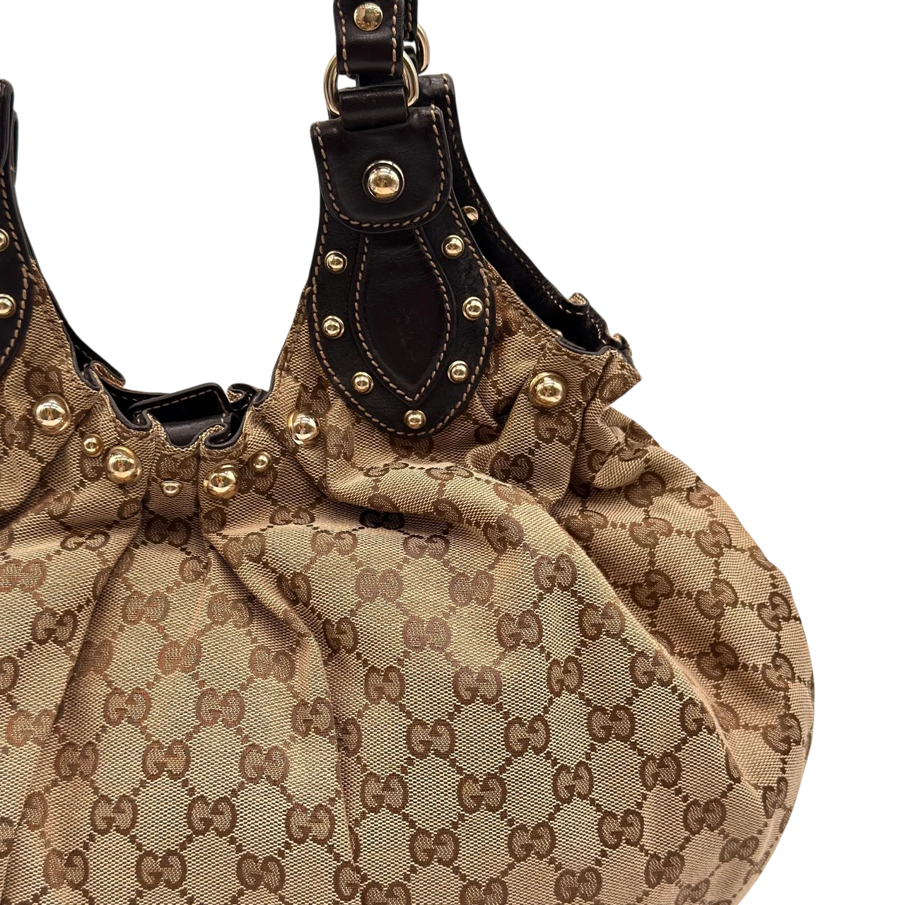 Gucci Schultertasche Pelham Hobo monogram beige