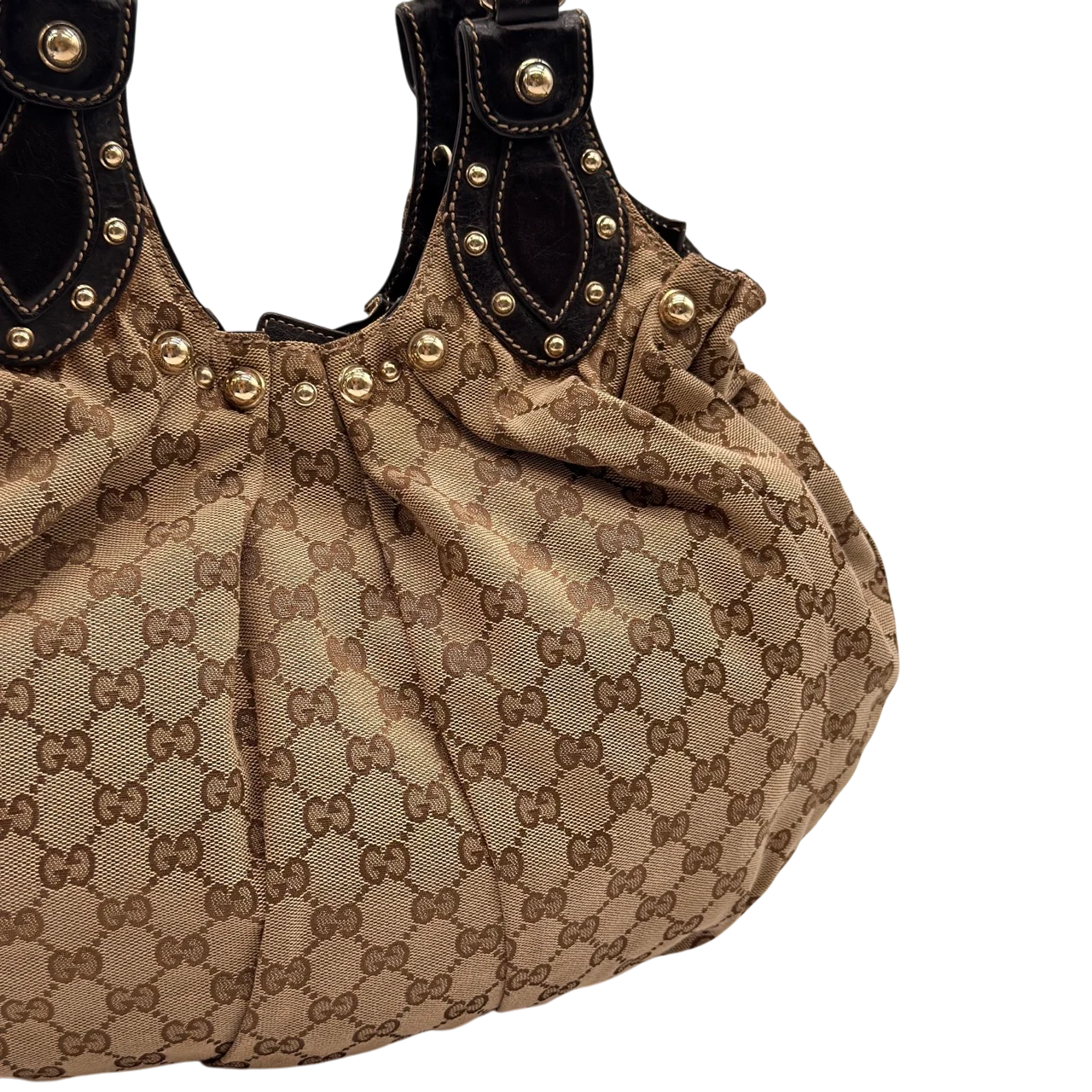 Gucci Schultertasche Pelham Hobo monogram beige