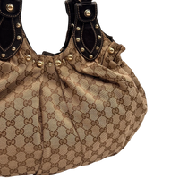 Gucci Schultertasche Pelham Hobo monogram beige