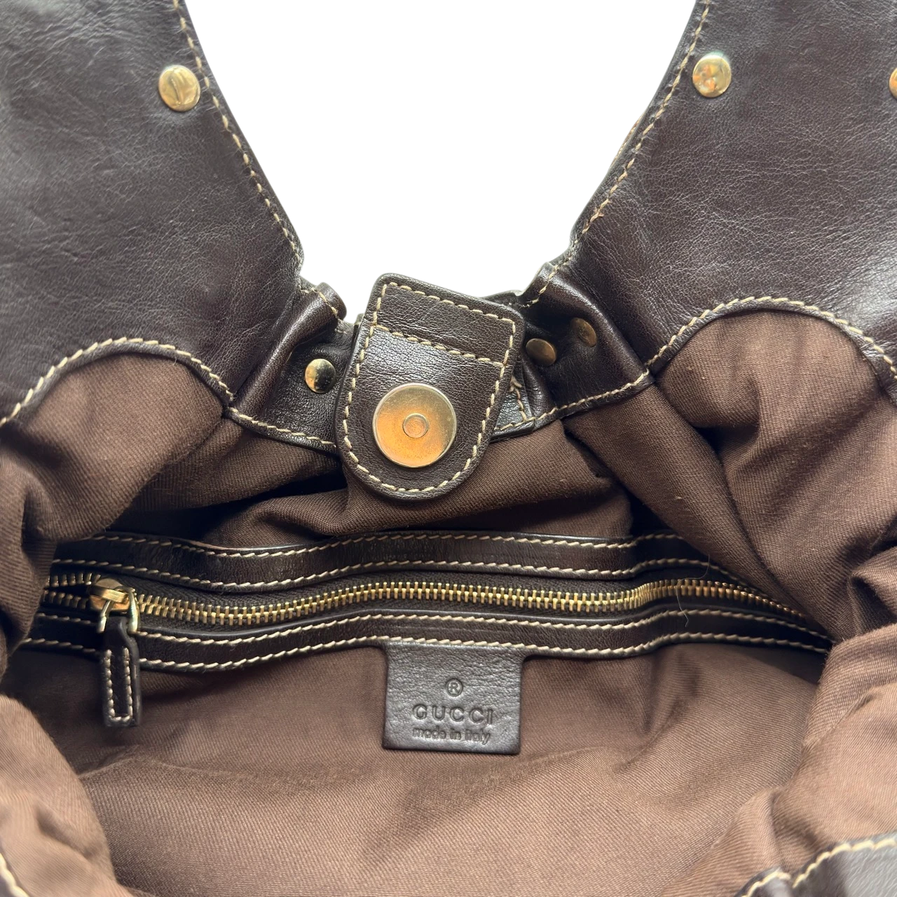 Gucci Schultertasche Pelham Hobo monogram beige