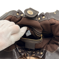 Gucci Schultertasche Pelham Hobo monogram beige