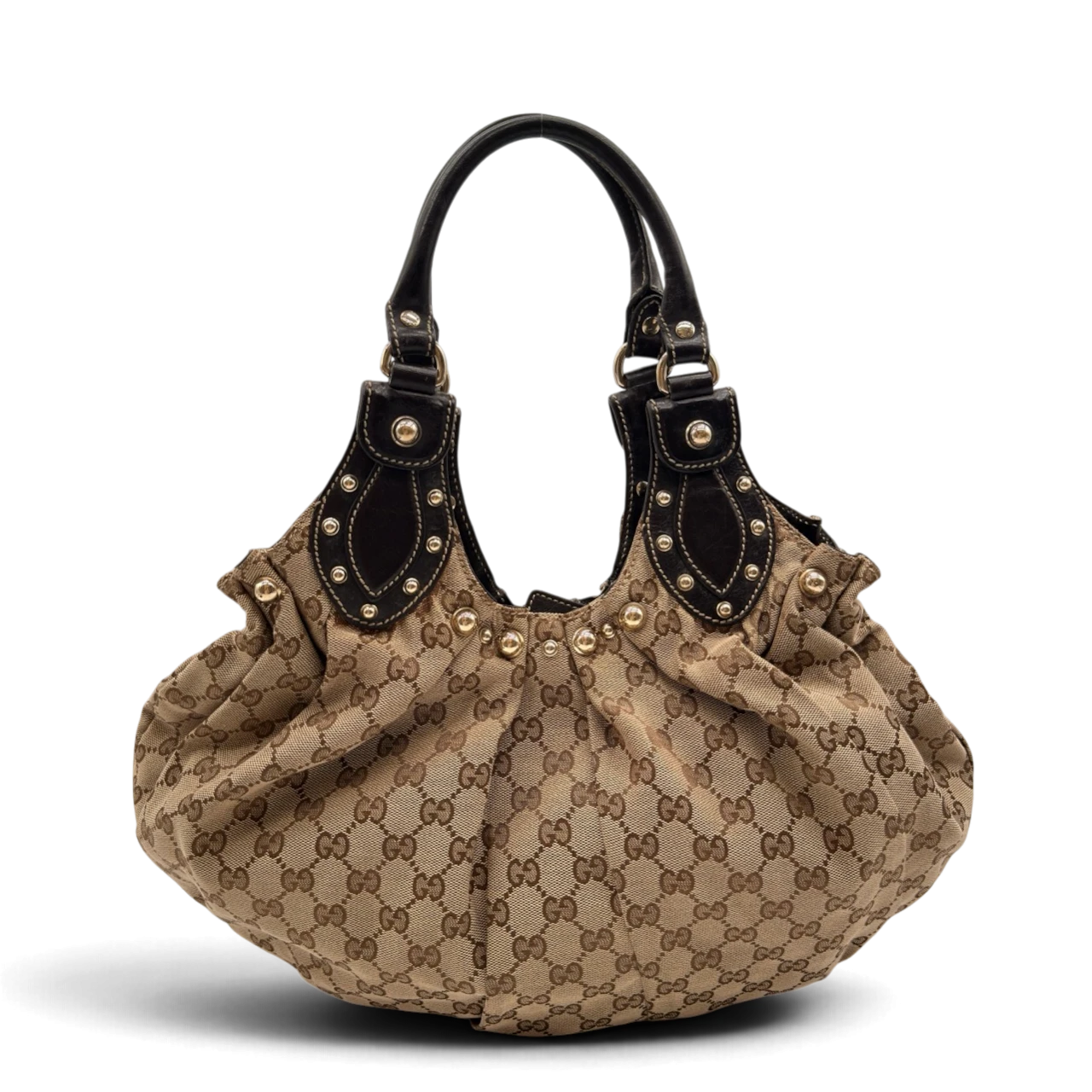 Gucci Schultertasche Pelham Hobo monogram beige