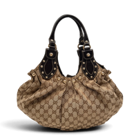 Gucci Schultertasche Pelham Hobo monogram beige