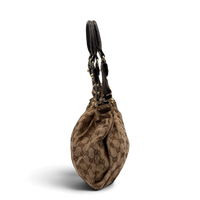 Gucci Schultertasche Pelham Hobo monogram beige