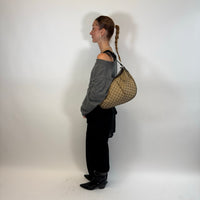 Gucci Schultertasche Sukey One monogram beige