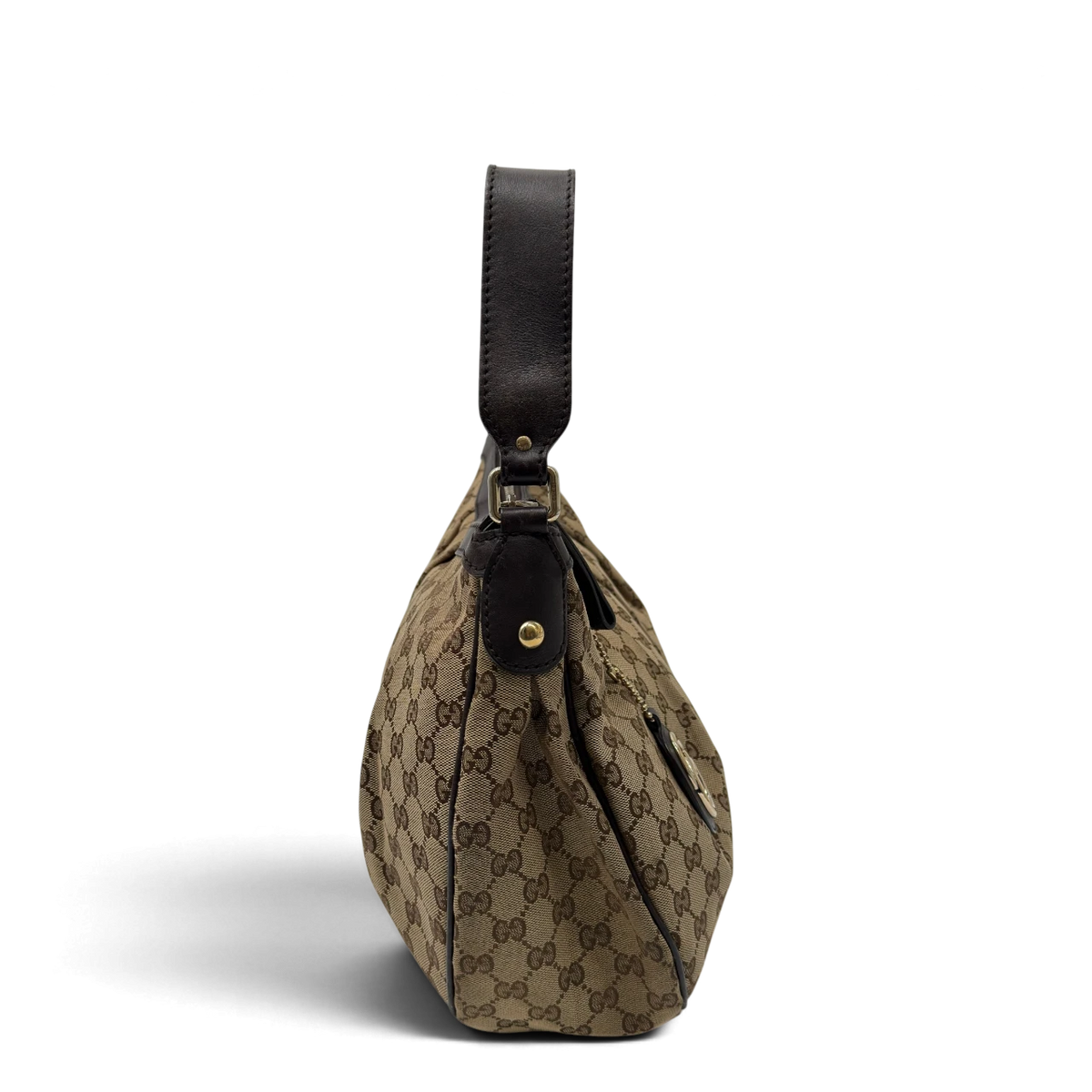 Gucci Schultertasche Sukey One monogram beige