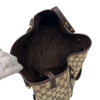 Gucci Shopper Abbey monogram beige – Schulterriemen im Detail