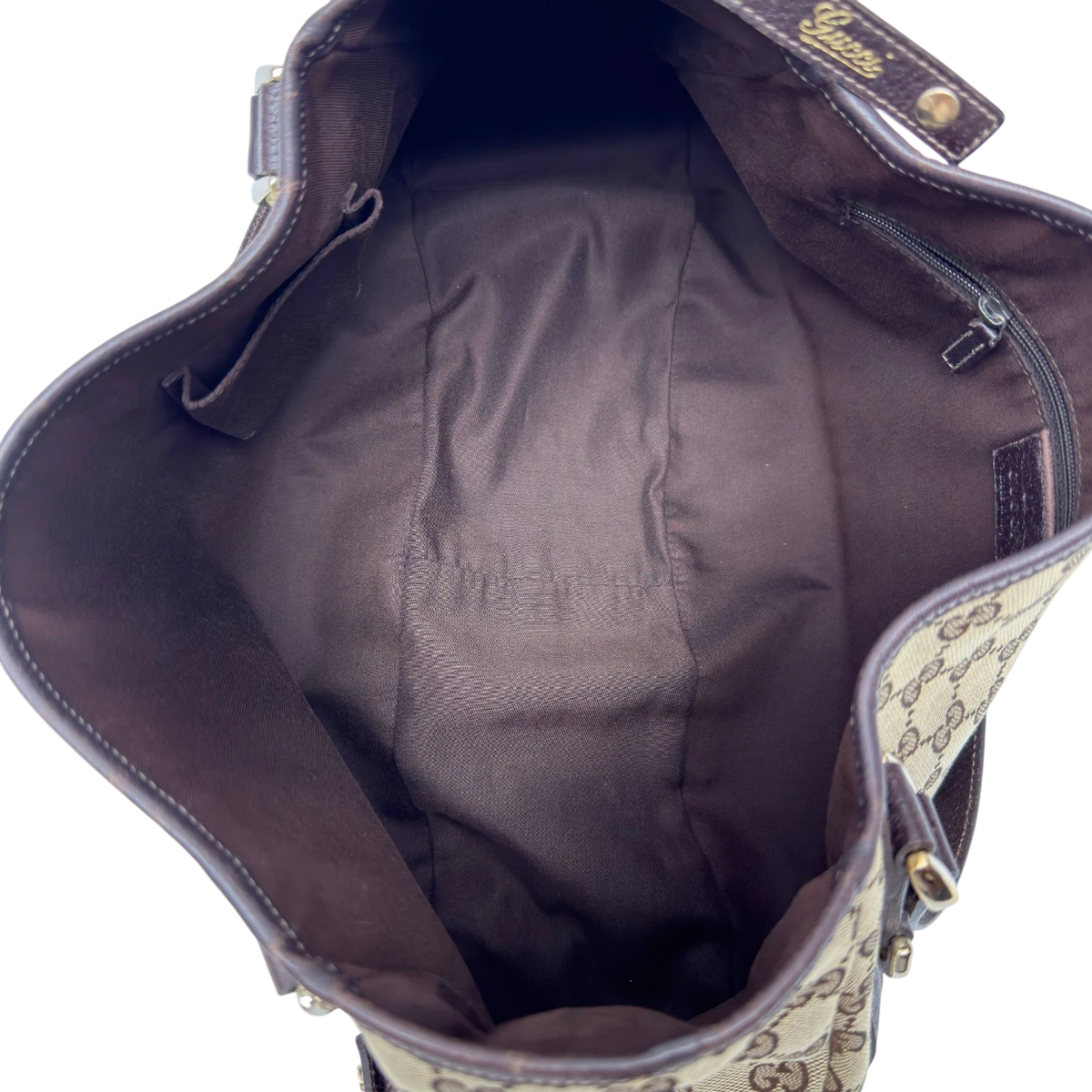 Gucci Shopper Abbey monogram beige – Innenansicht