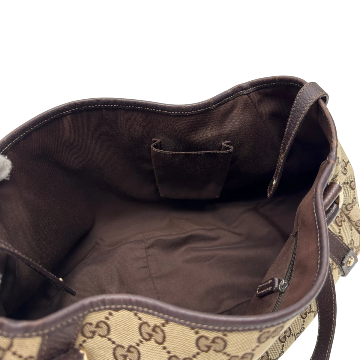 Gucci Shopper Abbey monogram beige – Innenansicht