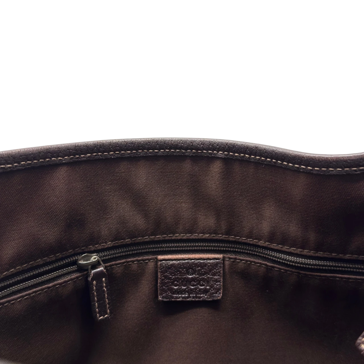 Gucci Shopper Abbey monogram beige – Innenansicht