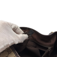 Gucci Shopper Abbey monogram beige – Innenetikett im Detail