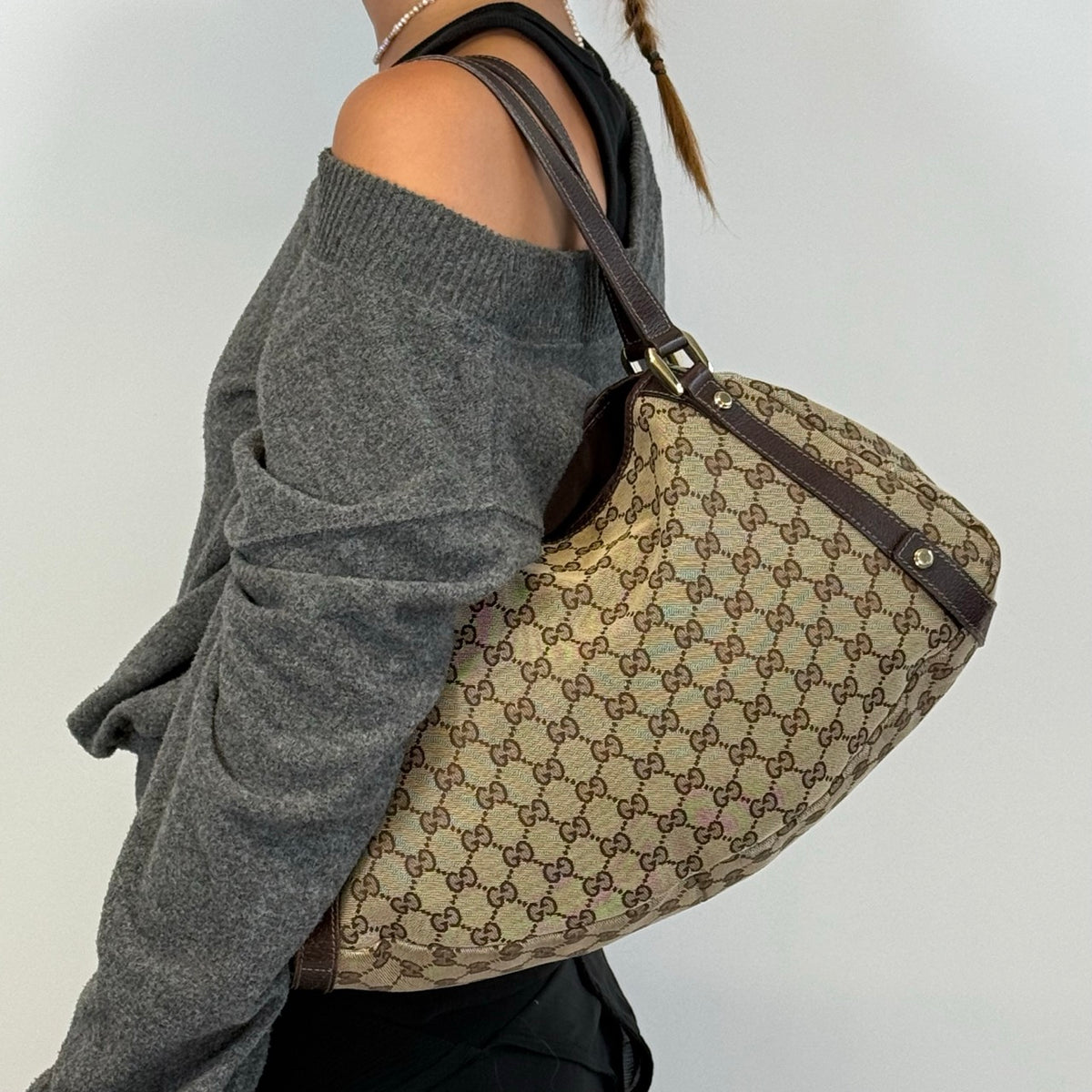 Gucci Shopper Abbey monogram beige