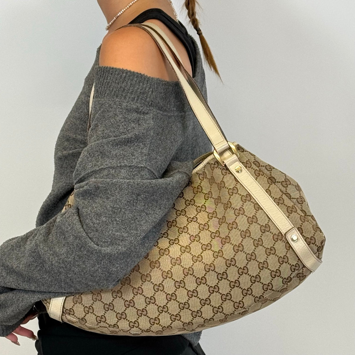 Gucci Shopper Abbey monogram beige