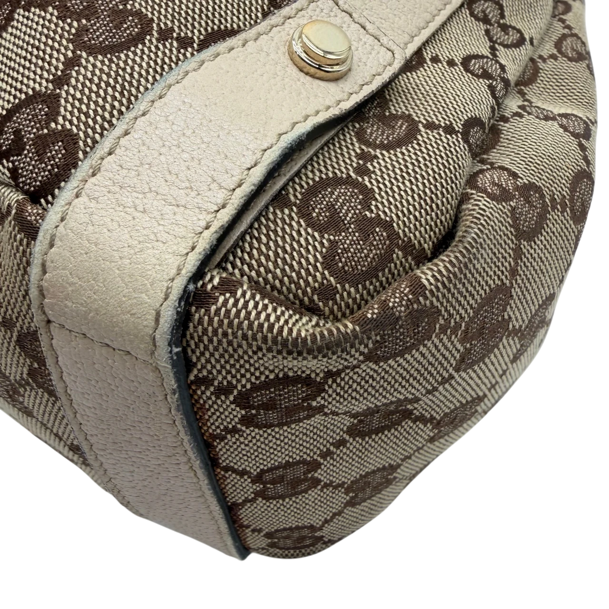 Gucci Shopper Abbey monogram beige – Ecken im Detail