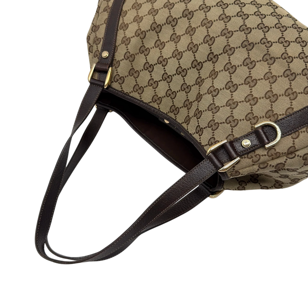 Gucci Shopper Abbey monogram beige – Ecken im Detail