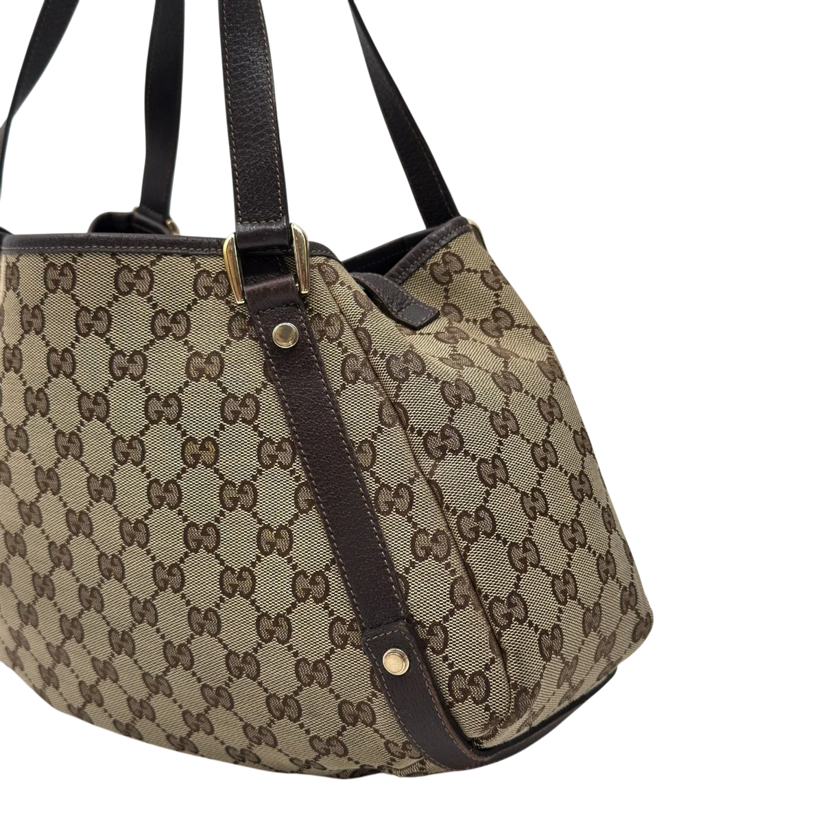 Gucci Shopper Abbey monogram beige – Ecken im Detail