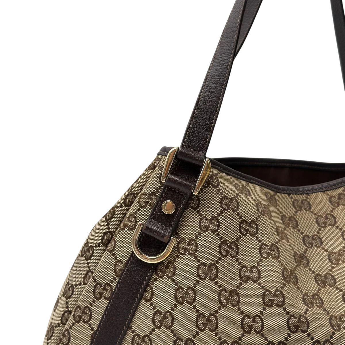 Gucci Shopper Abbey monogram beige – Ecken im Detail
