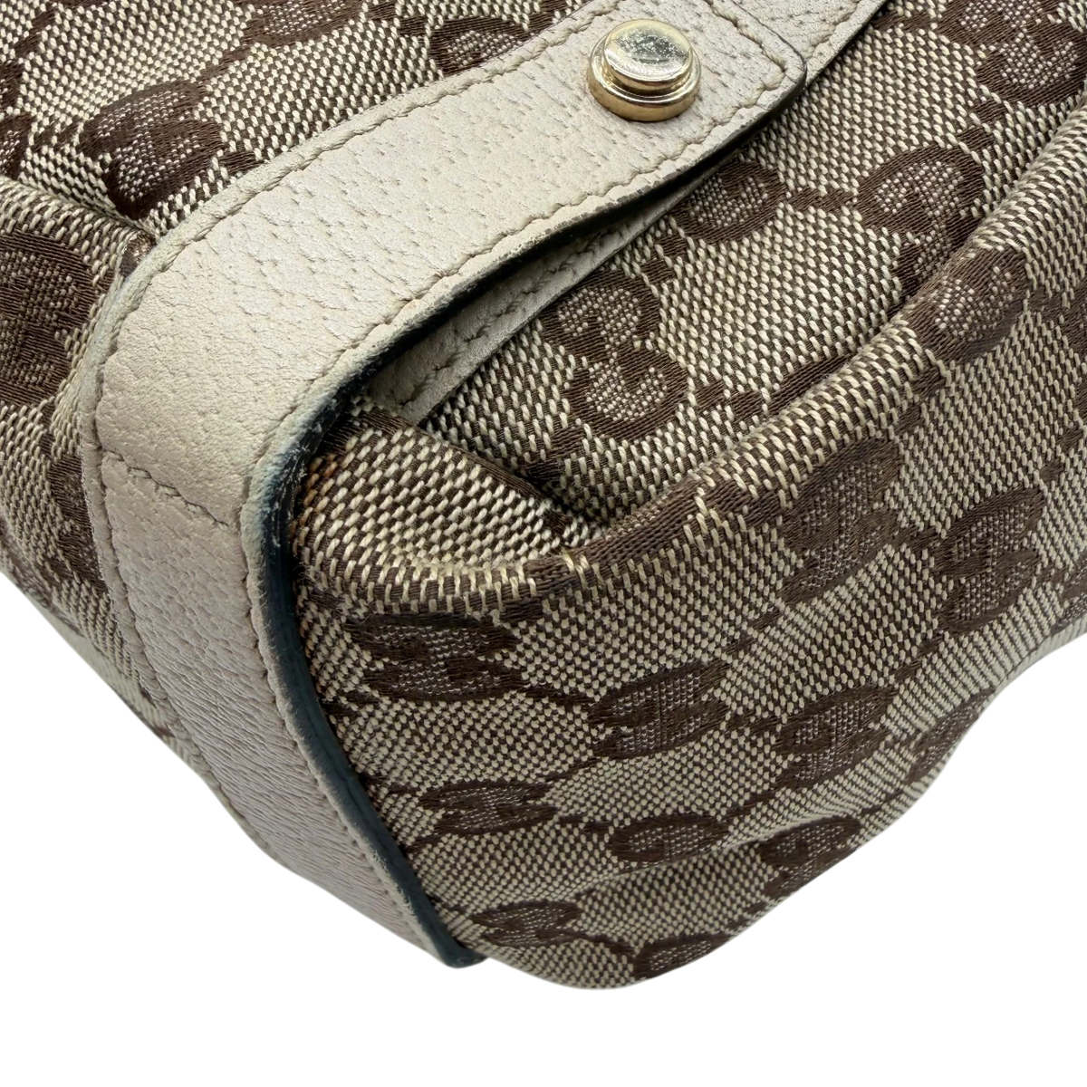 Gucci Shopper Abbey monogram beige – Ecken im Detail