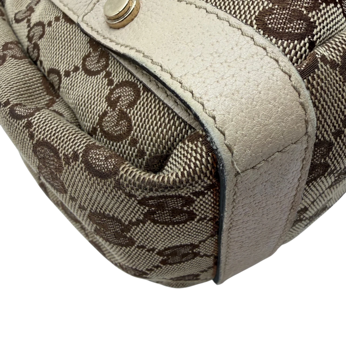 Gucci Shopper Abbey monogram beige – Ecken im Detail