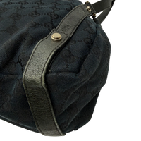 Gucci Shopper Abbey monogram dunkelblau – Ecken im Detail