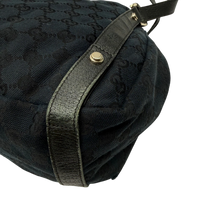 Gucci Shopper Abbey monogram dunkelblau – Ecken im Detail