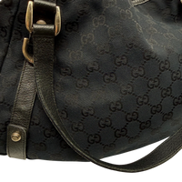 Gucci Shopper Abbey monogram dunkelblau – Beschläge im Detail