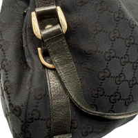 Gucci Shopper Abbey monogram dunkelblau – Beschläge im Detail