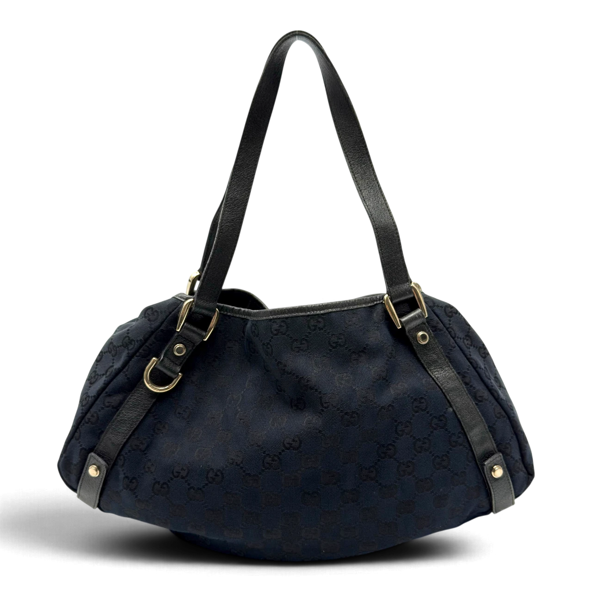 Gucci Shopper Abbey monogram dunkelblau – Gesamtansicht