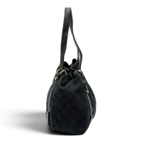 Gucci Shopper Abbey monogram dunkelblau – Seitenansicht