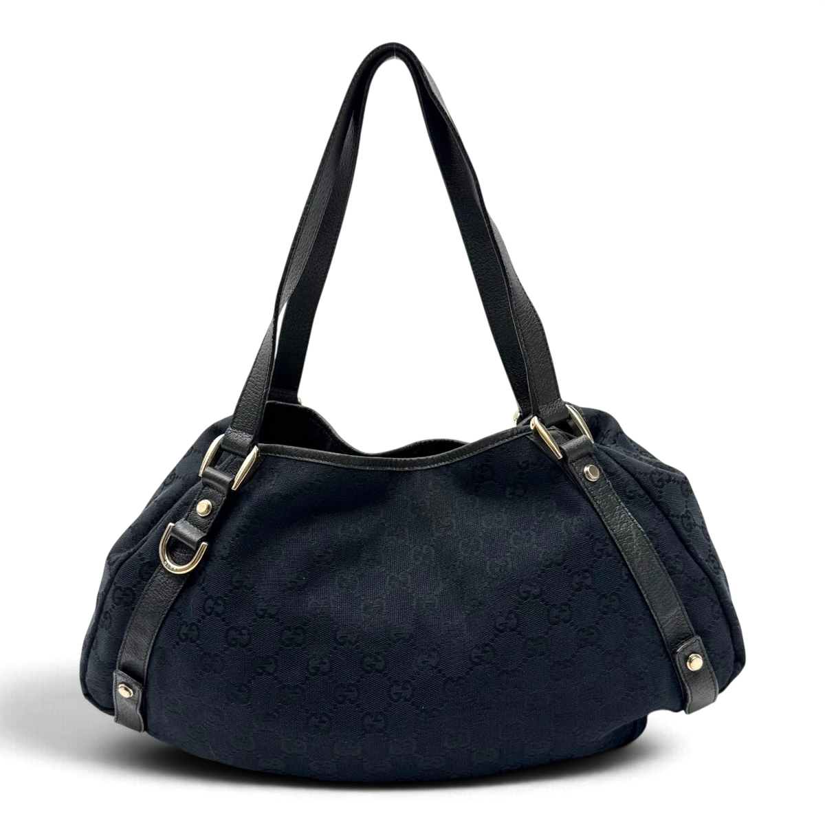 Gucci Shopper Abbey monogram dunkelblau – Gesamtansicht