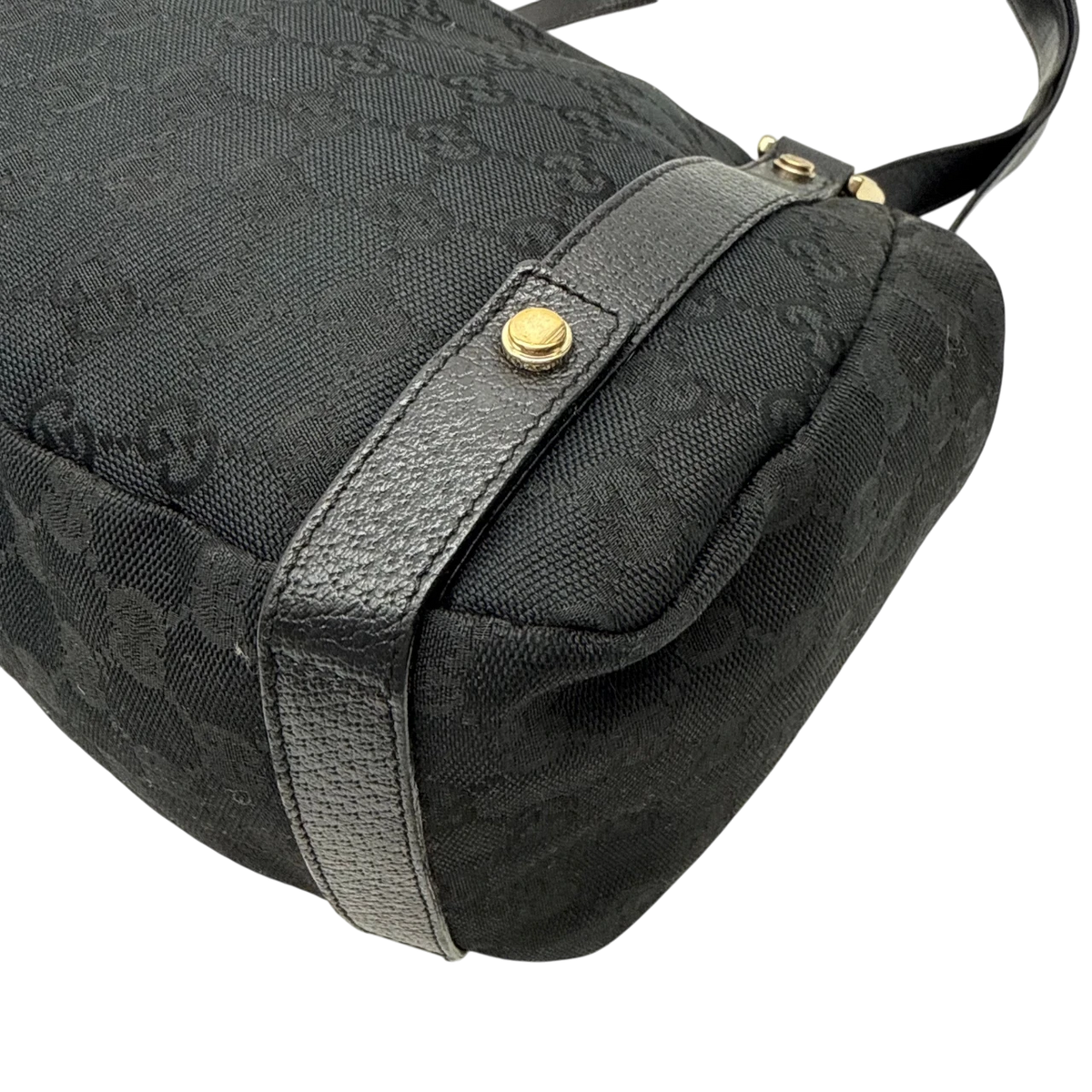 Gucci Shopper Abbey monogram schwarz – Ecken im Detail